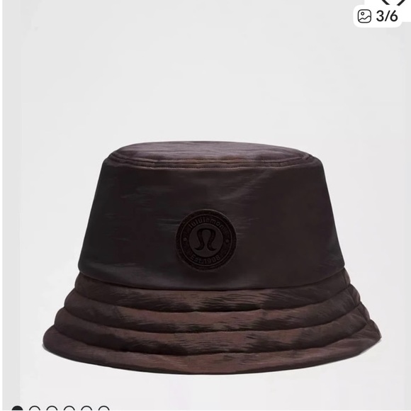 NWT 🤎 Lululemon Wunder Puff Bucket Hat Iridescent Espresso M/L - Picture 4 of 8